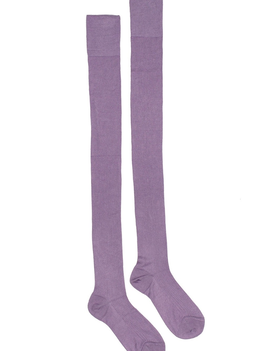 Maria La Rosa Over the Knee Lilac Purple Silk Socks